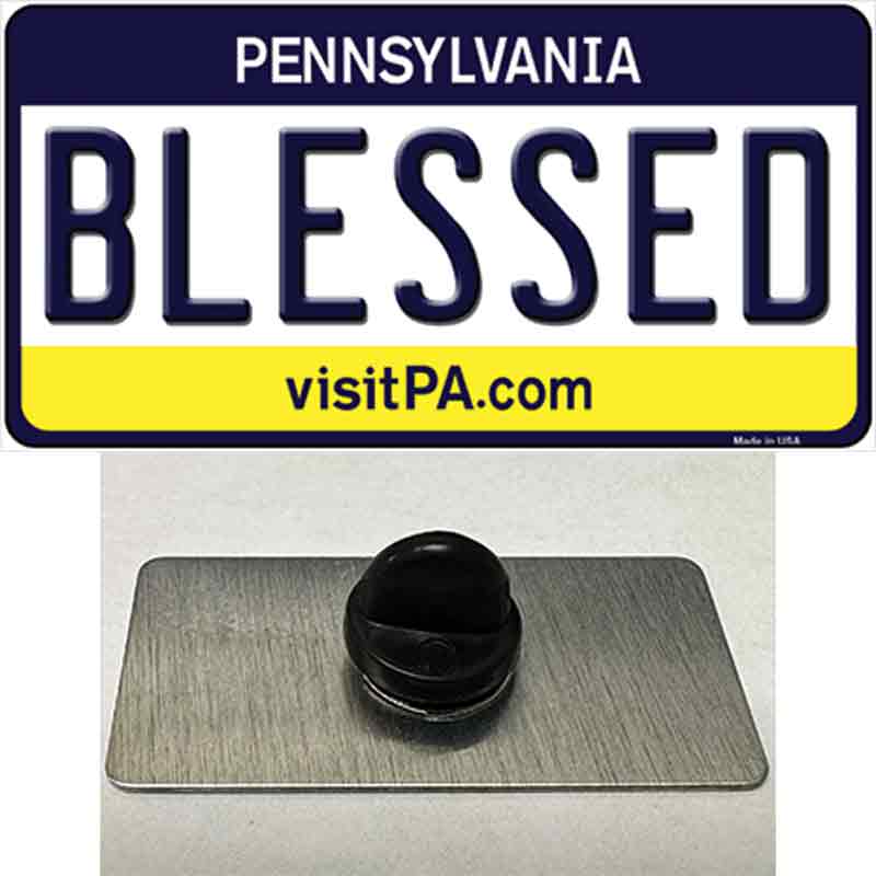 PIN-LP-6068 1.5 x 0.75 in. Blessed Pennsylvania State Novelty Rectangle Metal Hat Pin