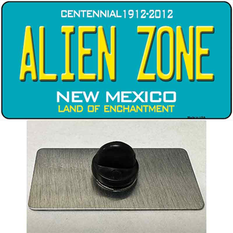 PIN-LP-6671 1.5 x 0.75 in. Alien Zone Mexico State Novelty Rectangle Metal Hat Pin