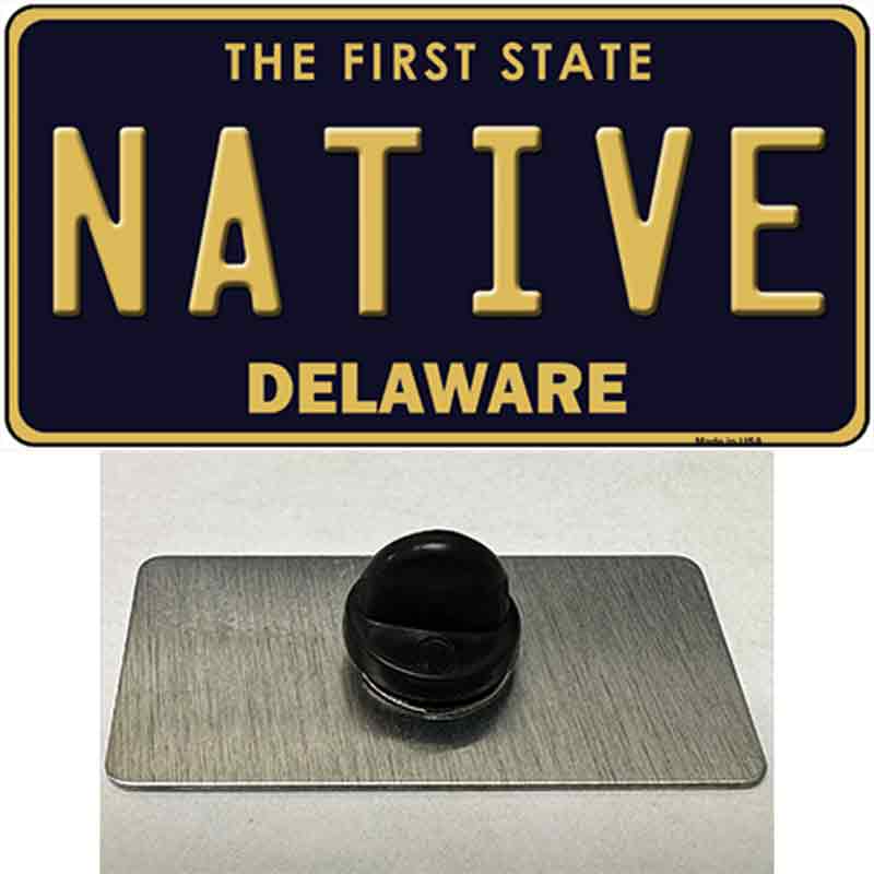 PIN-LP-6727 1.5 x 0.75 in. Native Delaware Novelty Rectangle Metal Hat Pin