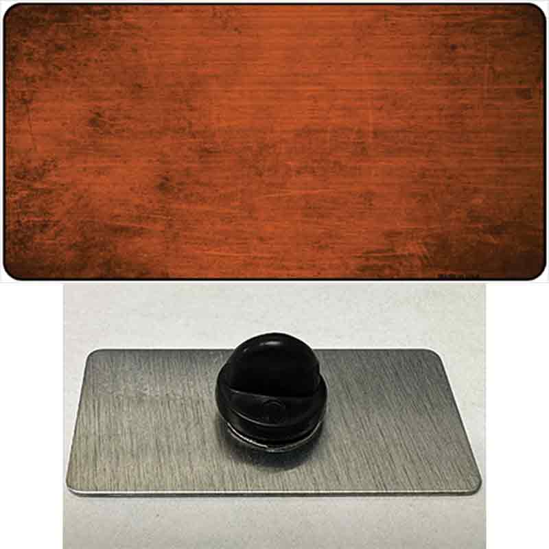 PIN-LP-6904 1.5 x 0.75 in. Orange Oil Rubbed Solid Novelty Rectangle Metal Hat Pin