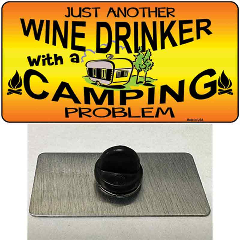 PIN-LP-8029 1.5 x 0.75 in. Just Another Wine Drinker Novelty Rectangle Metal Hat Pin