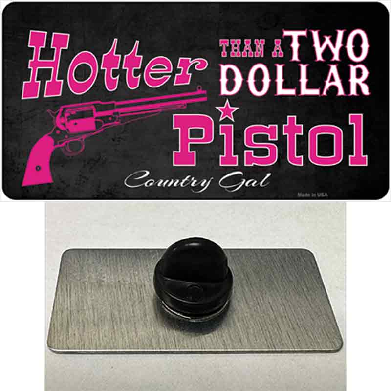 PIN-LP-8331 1.5 x 0.75 in. Two Dollar Pistol Novelty Rectangle Metal Hat Pin