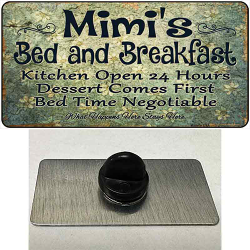 PIN-LP-8374 1.5 x 0.75 in. Mimis Bed & Breakfast Novelty Rectangle Metal Hat Pin
