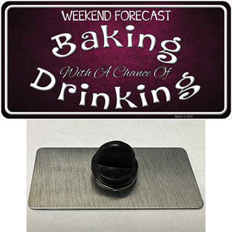PIN-LP-8381 1.5 x 0.75 in. Weekend Forecast Novelty Rectangle Metal Hat Pin