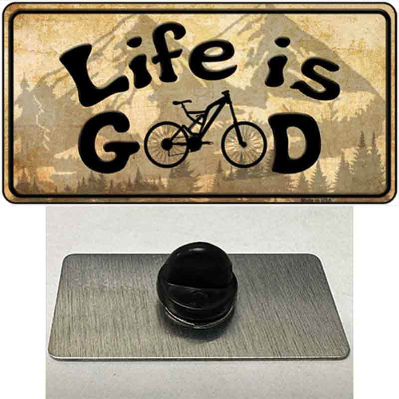 PIN-LP-8384 1.5 x 0.75 in. Life Is Good Novelty Rectangle Metal Hat Pin