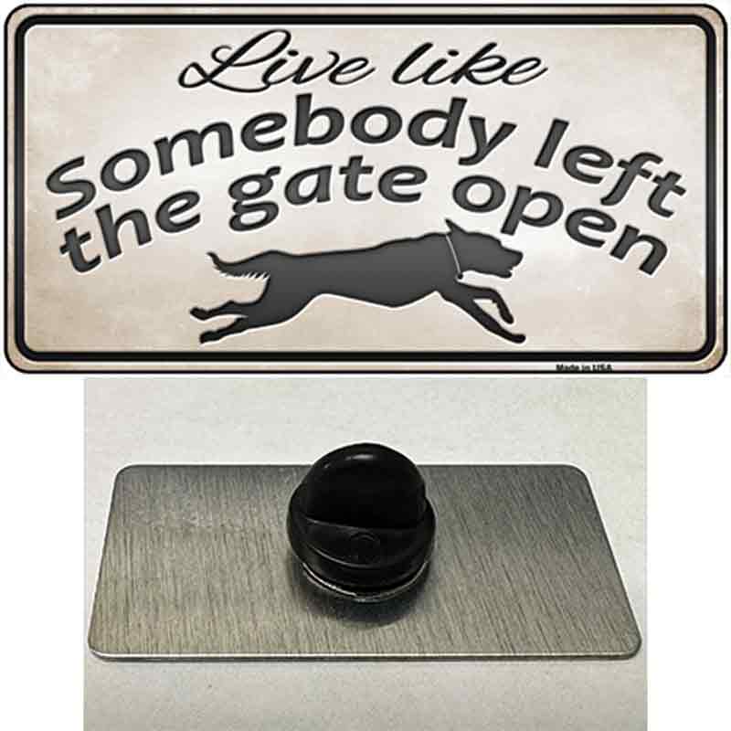 PIN-LP-8548 1.5 x 0.75 in. Gate Open Novelty Rectangle Metal Hat Pin