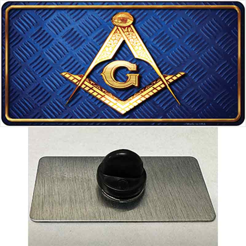 PIN-LP-8772 1.5 x 0.75 in. Freemasonry Novelty Rectangle Metal Hat Pin
