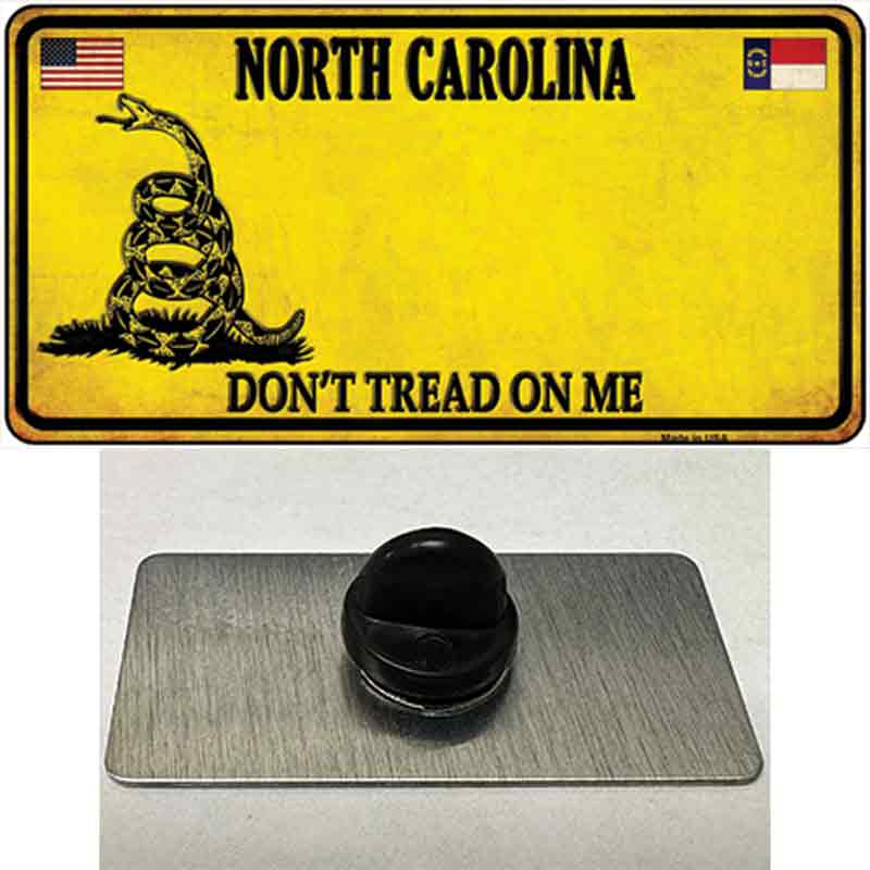 PIN-LP-8865 1.5 x 0.75 in. North Carolina Dont Tread On Me Novelty Rectangle Metal Hat Pin