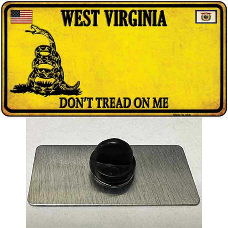 PIN-LP-8880 1.5 x 0.75 in. West Virginia Dont Tread On Me Novelty Rectangle Metal Hat Pin