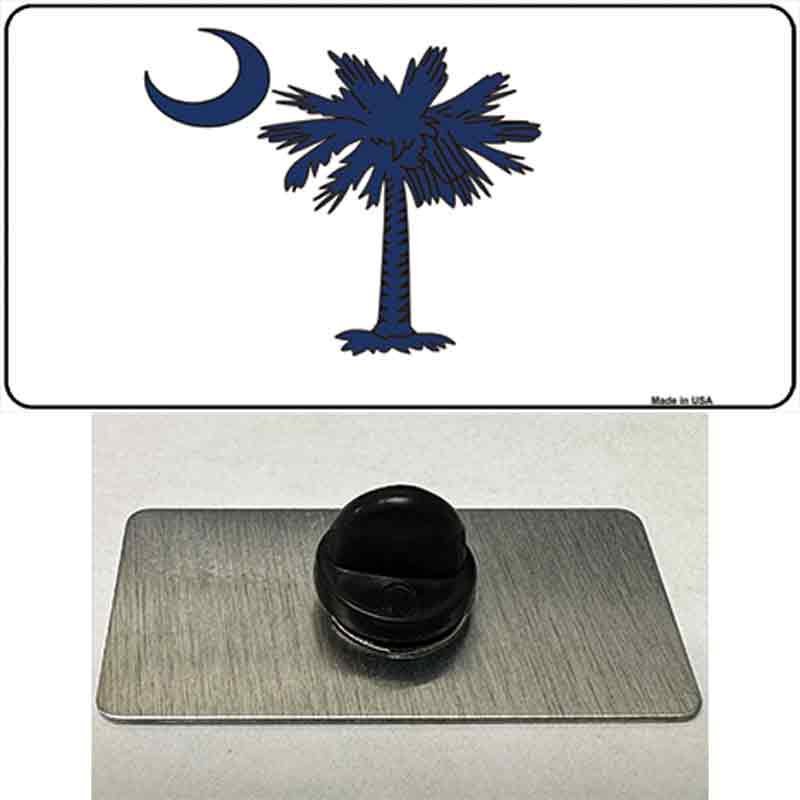 PIN-LP-9099 1.5 x 0.75 in. South Carolina White State Flag Novelty Rectangle Metal Hat Pin