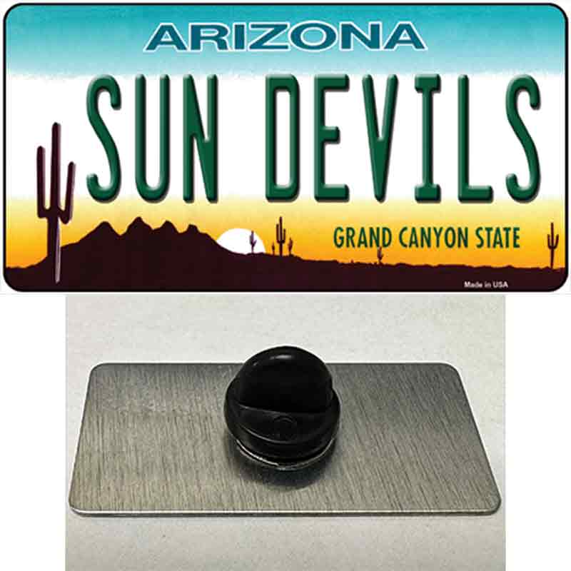 PIN-LP-6101 1.5 x 0.75 in. Arizona Sun Devils Novelty Rectangle Metal Hat Pin