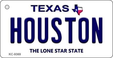 KC-9369 Houston Texas Background Novelty Key Chain