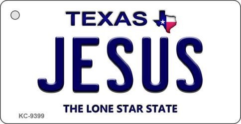 KC-9399 Jesus Texas Background Novelty Key Chain