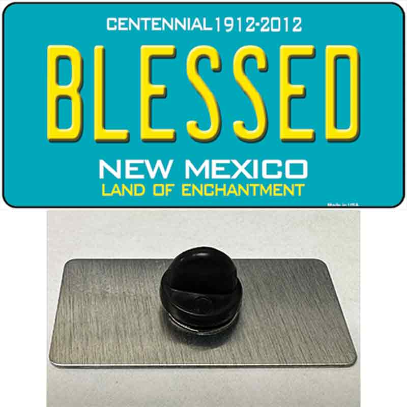 PIN-LP-6682 1.5 x 0.75 in. Blessed Mexico Novelty Rectangle Metal Hat Pin
