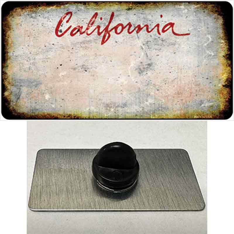 PIN-LP-8121 1.5 x 0.75 in. California Rusty Blank Novelty Rectangle Metal Hat Pin