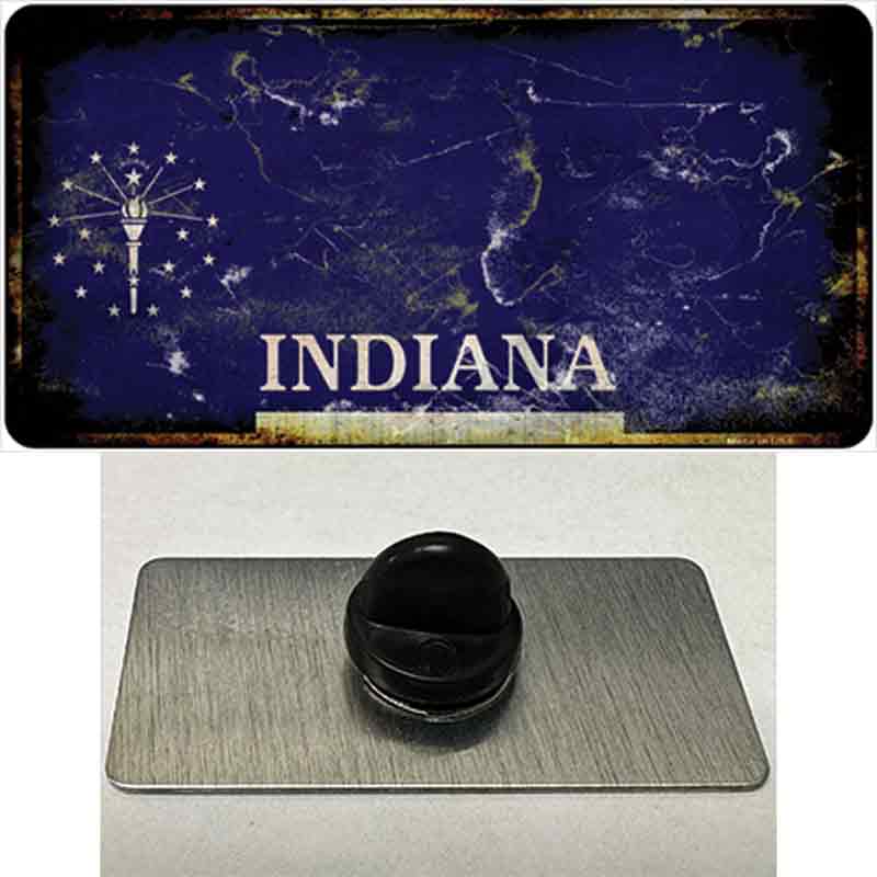 PIN-LP-8131 1.5 x 0.75 in. Inidana Rusty Blank Novelty Rectangle Metal Hat Pin