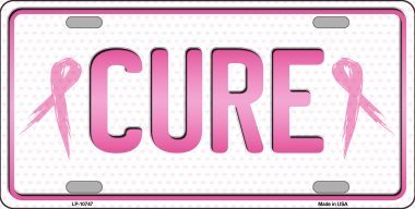 LP-10747 Cure Metal License Plate