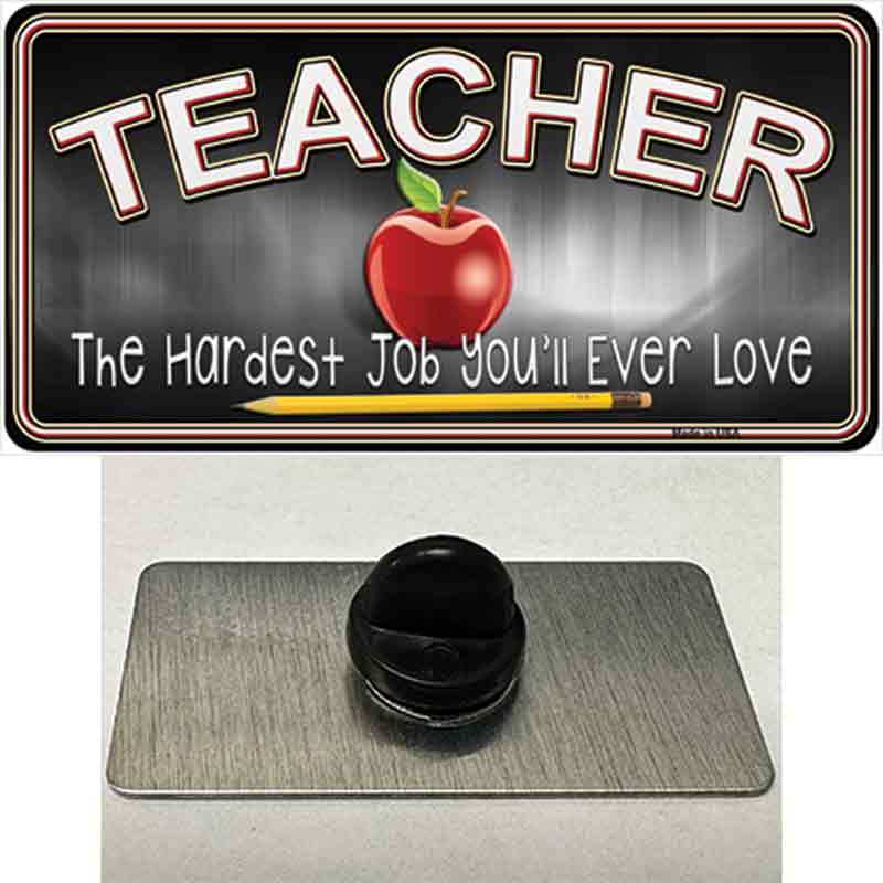 PIN-LP-8575 1.5 x 0.75 in. Teacher Novelty Rectangle Metal Hat Pin