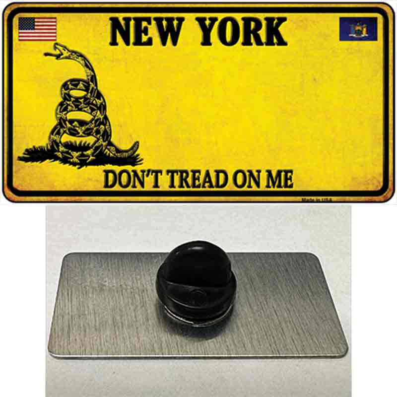 PIN-LP-8864 1.5 x 0.75 in.   York Dont Tread On Me Novelty Rectangle Metal Hat Pin