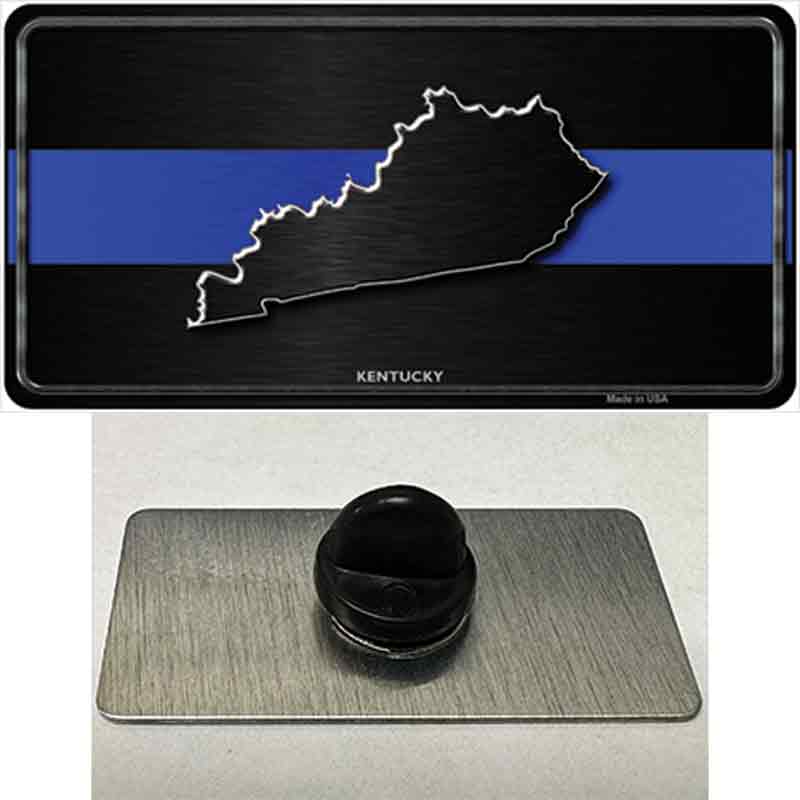 PIN-LP-8899 1.5 x 0.75 in. Kentucky Thin Blue Line Novelty Rectangle Metal Hat Pin