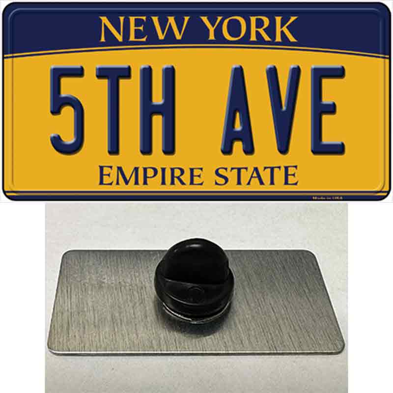PIN-LP-8979 1.5 x 0.75 in. 5th Ave   York Novelty Rectangle Metal Hat Pin