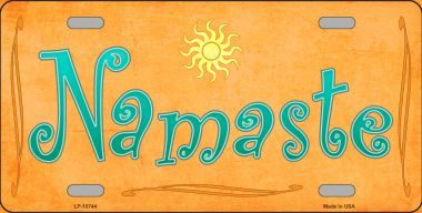 LP-10744 Namaste Novelty Metal License Plate