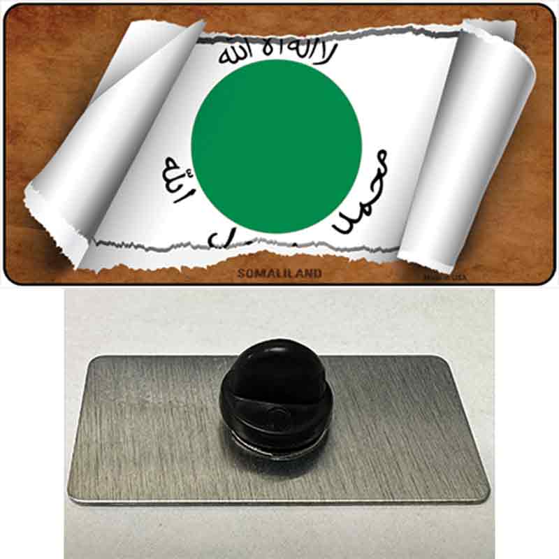 PIN-LP-9285 1.5 x 0.75 in. Somaliland Flag Scroll Novelty Rectangle Metal Hat Pin