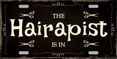 LP-9497 Hairapist Novelty Metal License Plate