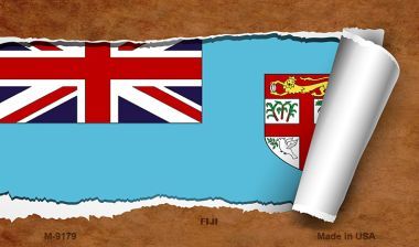 M-9179 Fiji Flag Scroll Novelty Metal Magnet