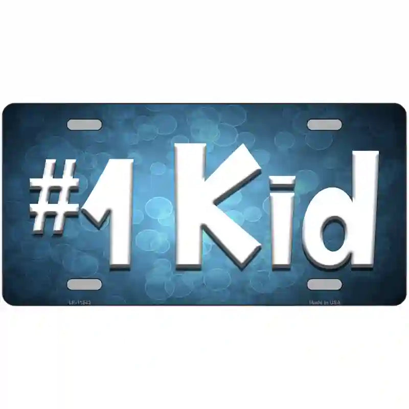 LLP-11542 24 x 12 in. Number 1 Kid Novelty License Plate