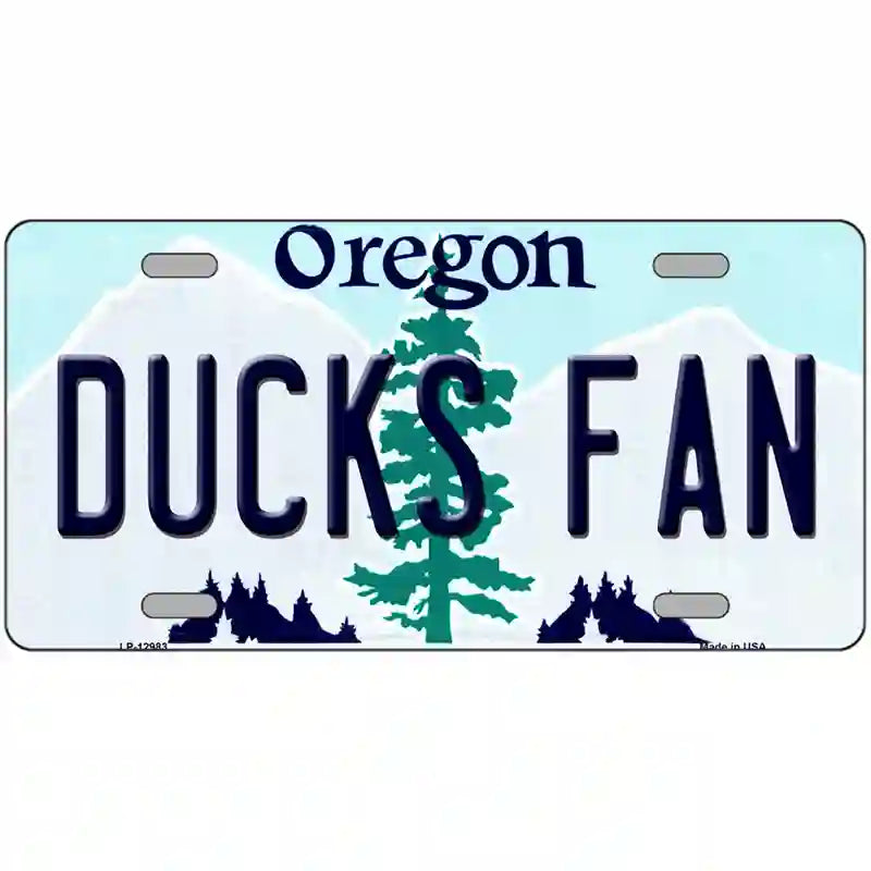 LLP-12983 24 x 12 in. Ducks Fan Novelty Metal License Plate