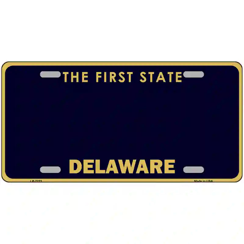 LLP-2223 24 x 12 in. Delaware State Blank Novelty Metal License Plate