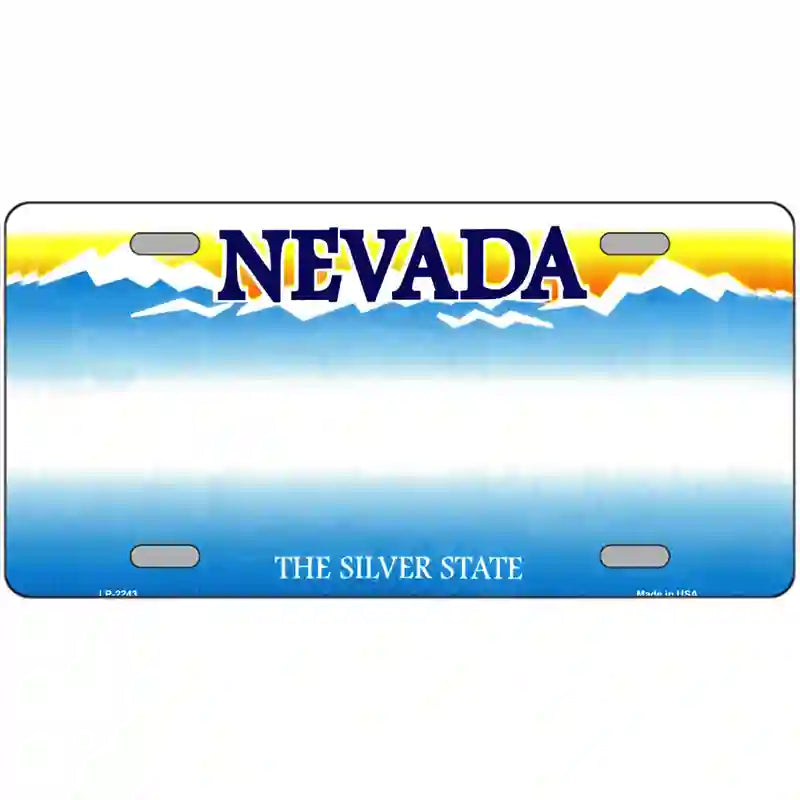 LLP-2243 24 x 12 in. Nevada Novelty State Blank Metal License Plate