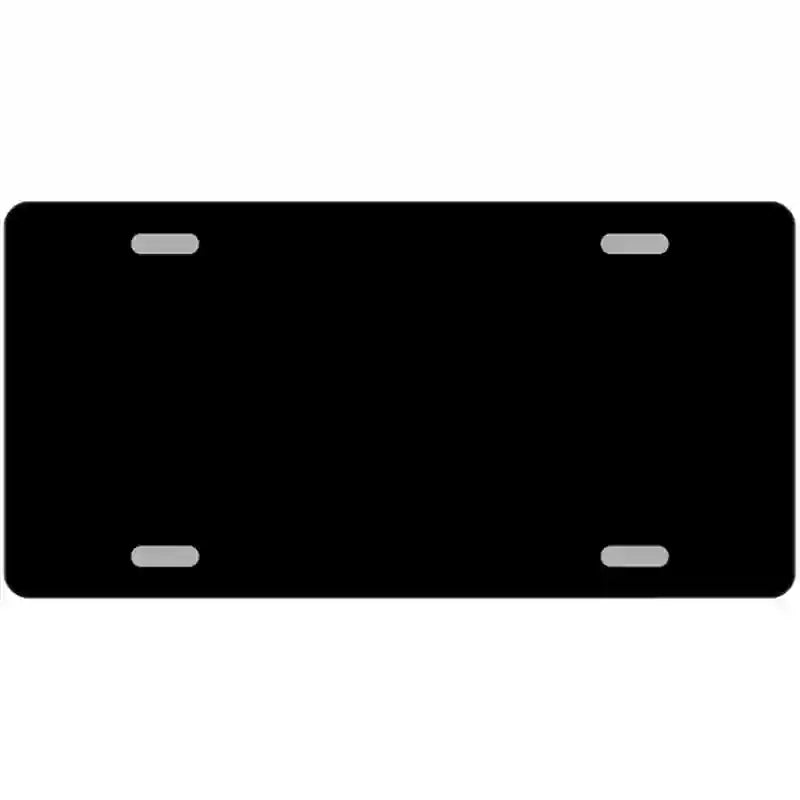 LLP-2362 24 x 12 in. Black Solid Metal Novelty License Plate