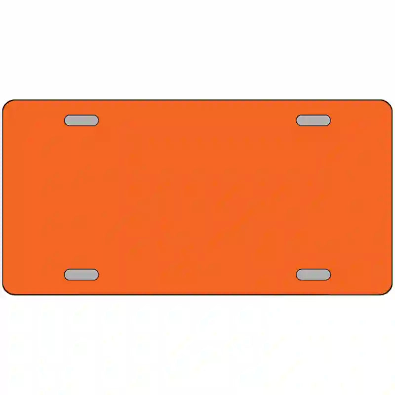 LLP-2367 24 x 12 in. Orange Solid Metal Novelty License Plate