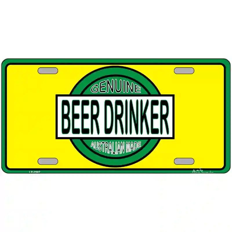 LLP-2507 24 x 12 in. Beer Metal Novelty License Plate