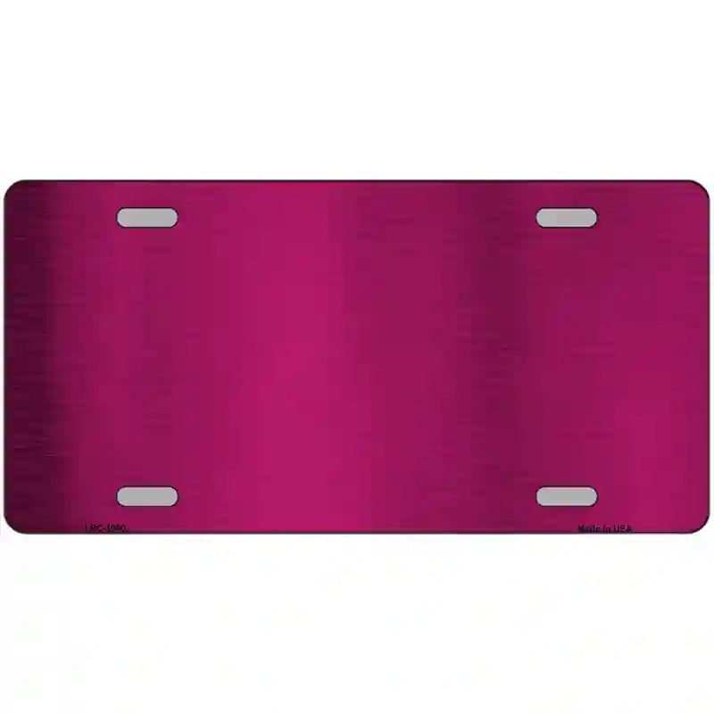 LLPC-1000 24 x 12 in. Pink Metallic Solid Metal Novelty License Plate