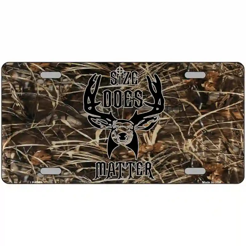 LLP-5261 24 x 12 in. Size Does Matter Metal Novelty License Plate