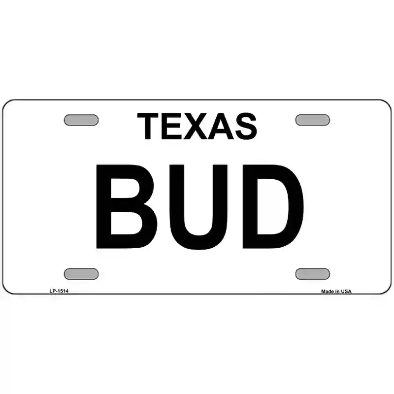LLP-1514 24 x 12 in. BUD Metal License Plate
