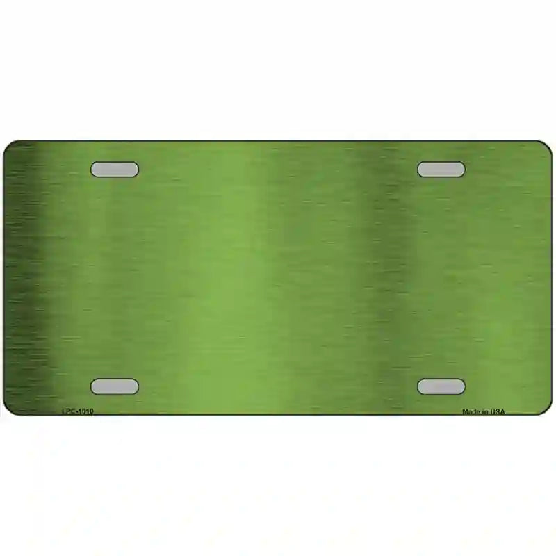 LLPC-1010 24 x 12 in. Lime Green Metallic Solid Metal Novelty License Plate