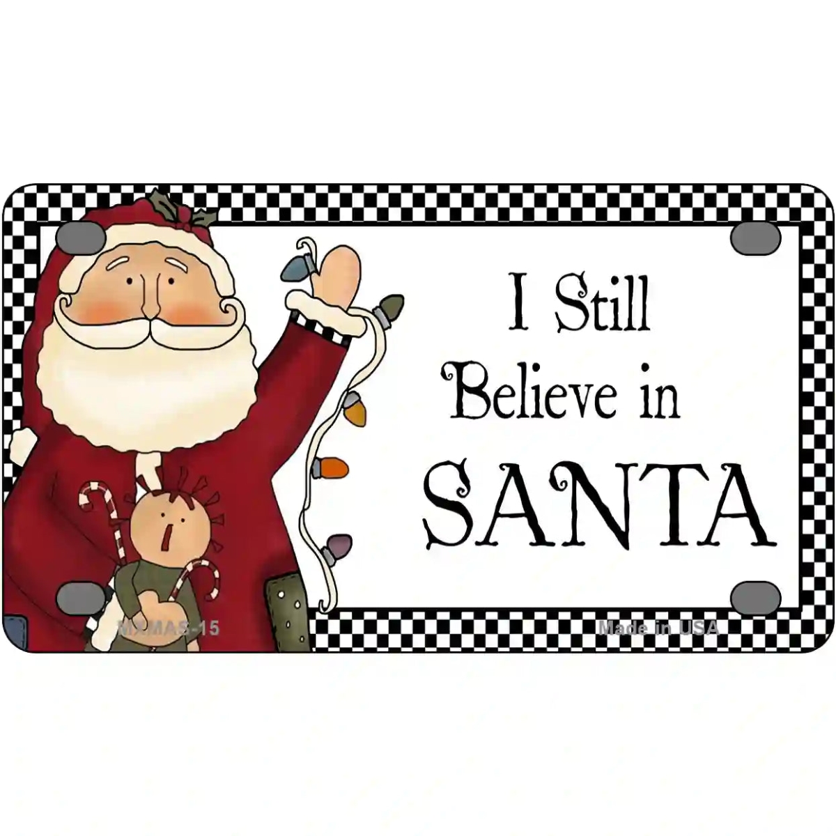 MLP-XMAS-15 4 x 2.2 in. I Still Believe Metal Novelty License Plate