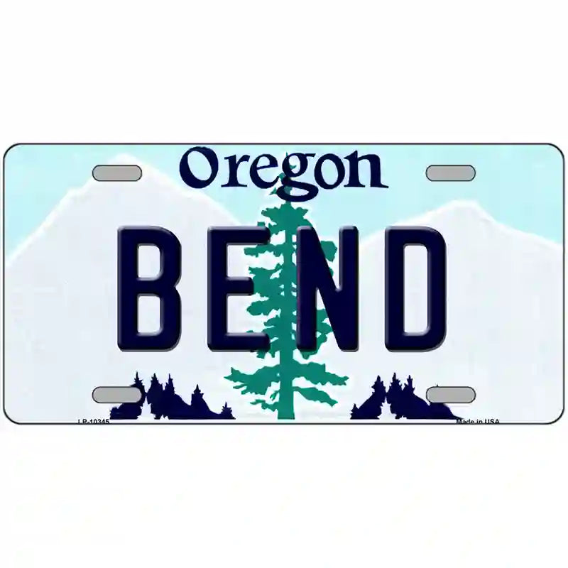 LLP-10345 24 x 12 in. Bend Oregon Metal Novelty License Plate