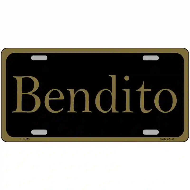 LLP-1116 24 x 12 in. Bendito Novelty Metal License Plate