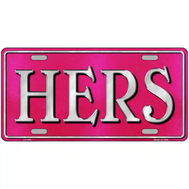 LLP-345 24 x 12 in. HERS Metal Novelty License Plate