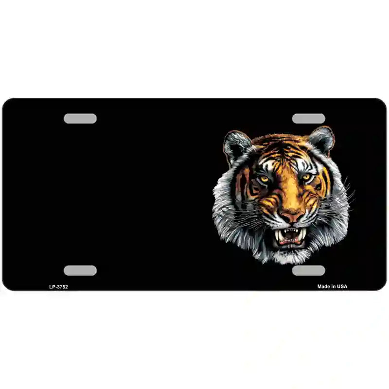 LLP-3752 24 x 12 in. Tiger Offset Metal Novelty License Plate