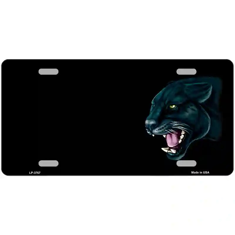 LLP-3767 24 x 12 in. Panther Offset Profile Metal Novelty License Plate