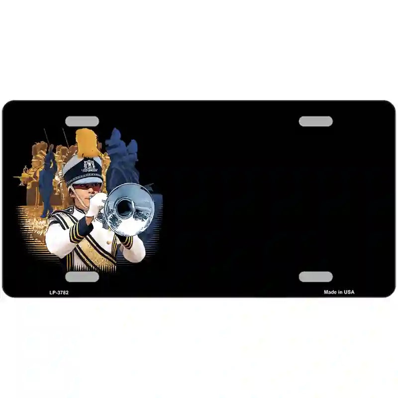 LLP-3782 24 x 12 in. Marching Band Offset Metal Novelty License Plate