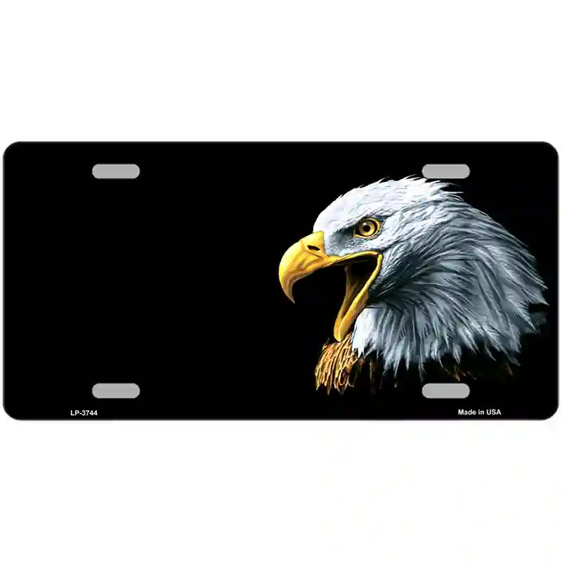 LLP-3744 24 x 12 in. Bald Eagle Offset Metal Novelty License Plate