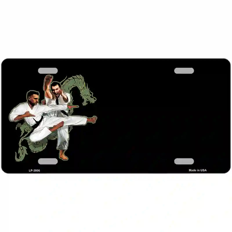 LLP-3806 24 x 12 in. Karate Offset Metal Novelty License Plate