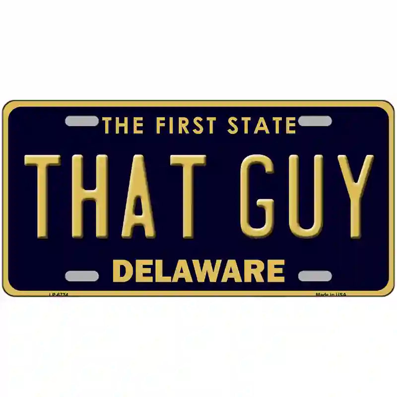 LLP-6734 24 x 12 in. That Guy Delaware Novelty Metal License Plate
